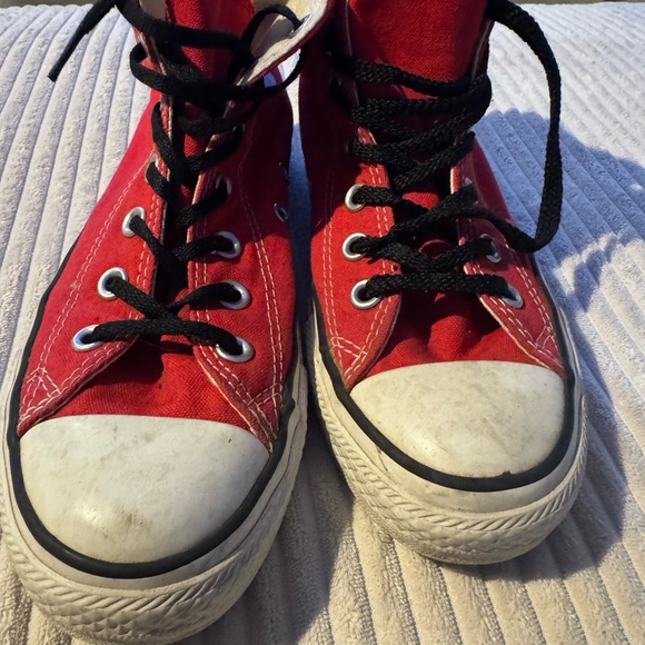 Converse Red High-Top Sneakers - Picture 4 of 12
